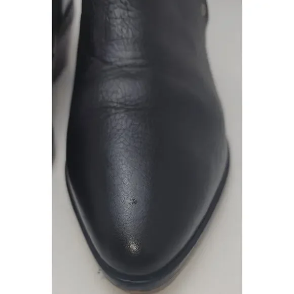 Rebecca Minkoff ANNETTE" LEATHER Studded Booties Women's 8 Black - Picture 16 of 16